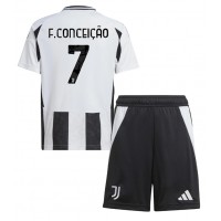 Juventus Francisco Conceicao #7 Replica Home Minikit 2024-25 Short Sleeve (+ pants)